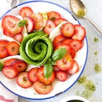 Strawberry Avocado Caprese Salad