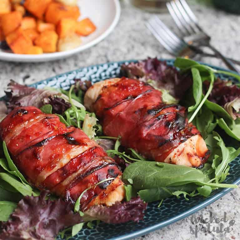 Baked Prosciutto Wrapped Chicken Breast Recipe Wicked Spatula