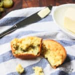 Paleo Cornbread Muffins Recipe - closeup photo