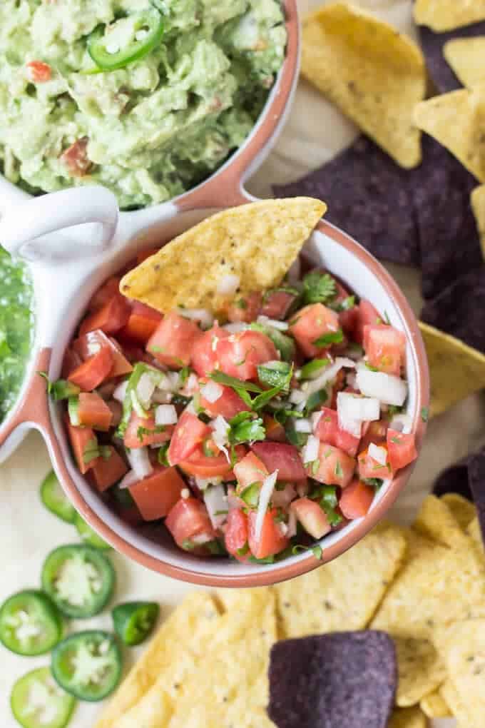 Homemade Easy Pico de Gallo Recipe - Pico de Gallo in bowl