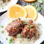 2 crock pot orange chicken thighs