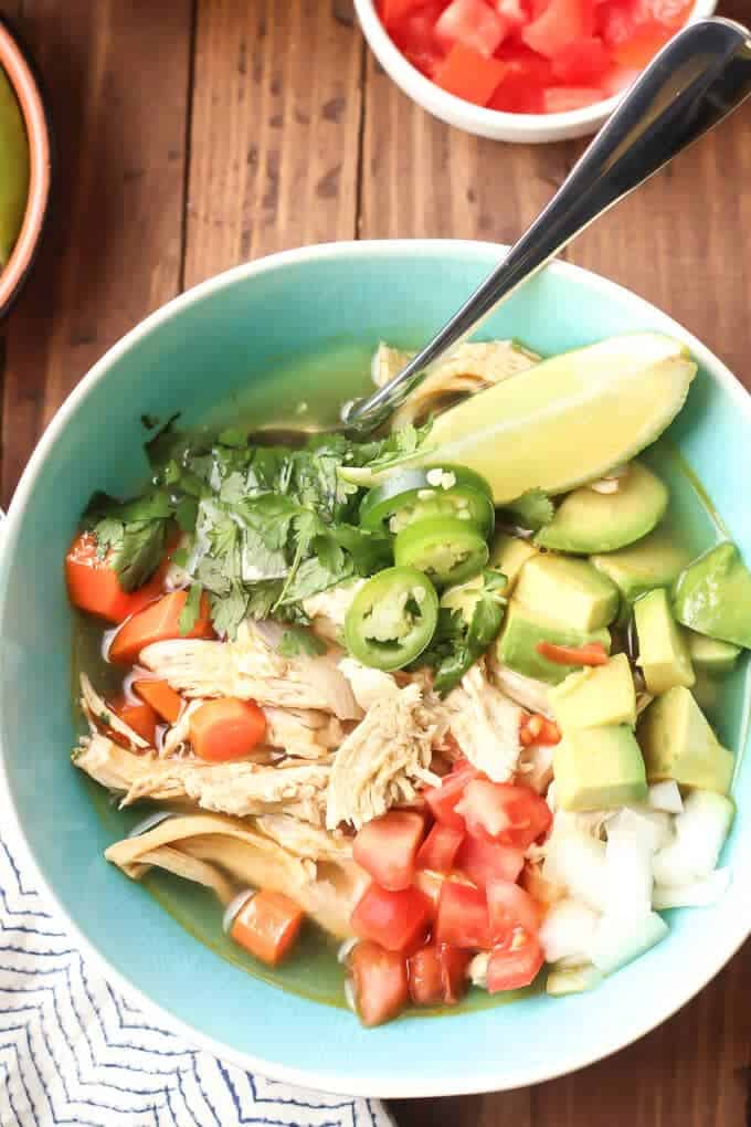 How To Make Chicken Caldo de Pollo - Bowl of Caldo de Pollo Soup