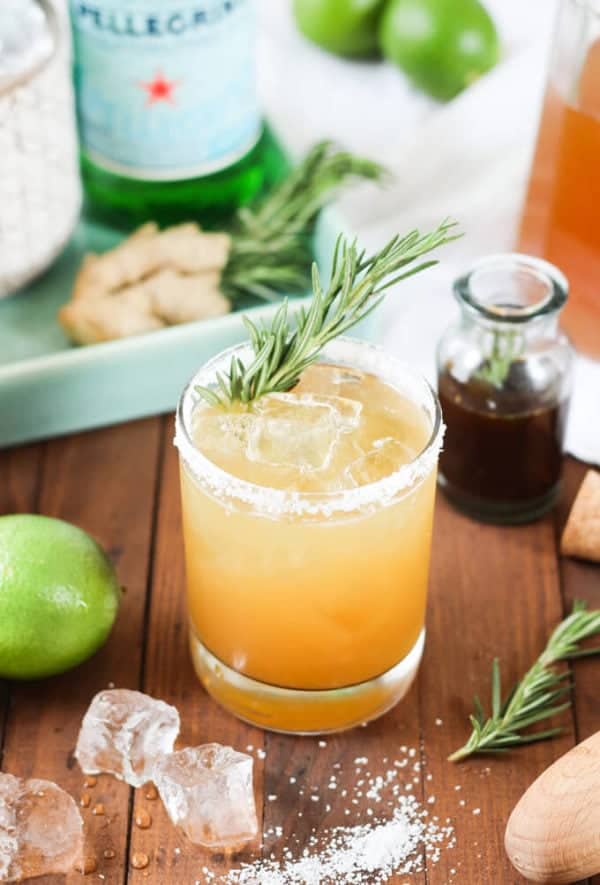 Rosemary Ginger Margaritas