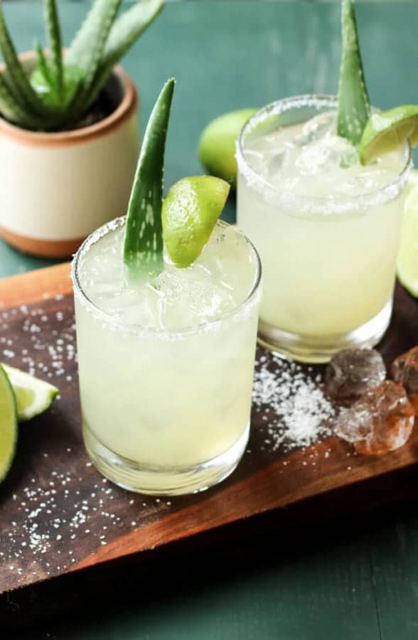 Aloe Vera Margaritas | wickedspatula.com