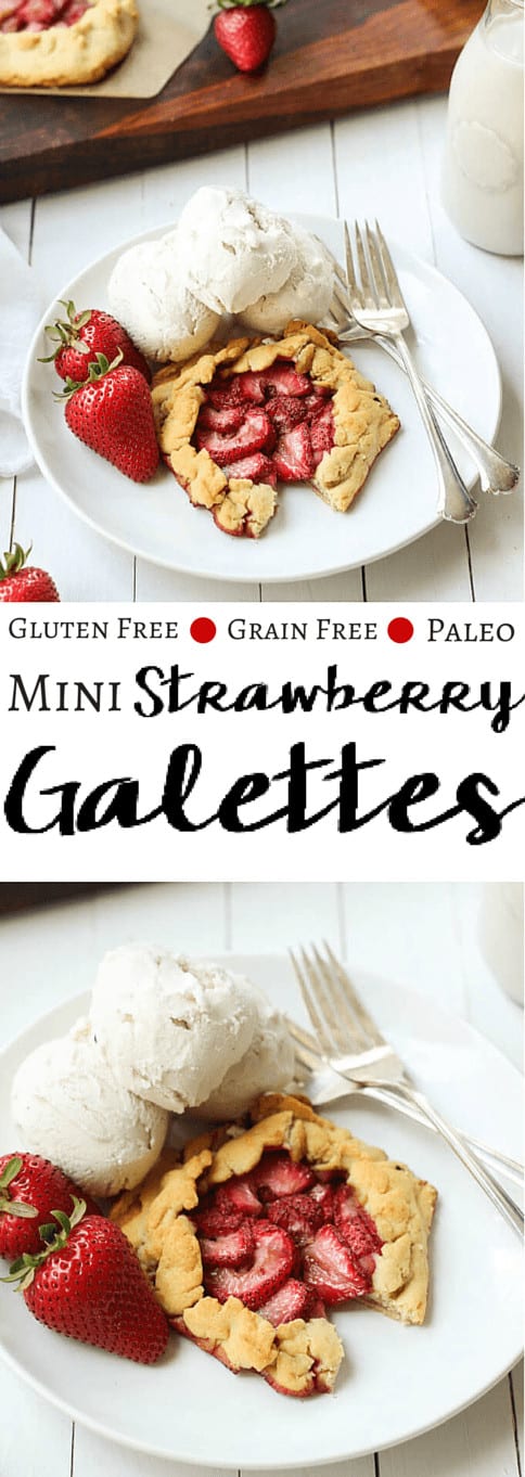 Mini Paleo Strawberry Galettes - pinterest image