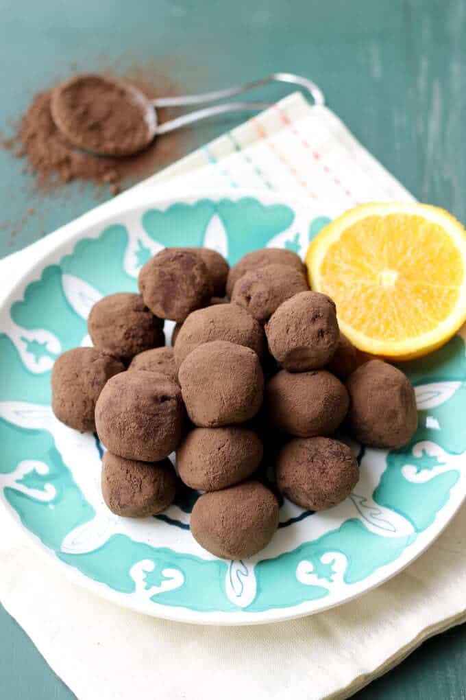 Paleo Tequila Orange Truffles | wickedspatula.com