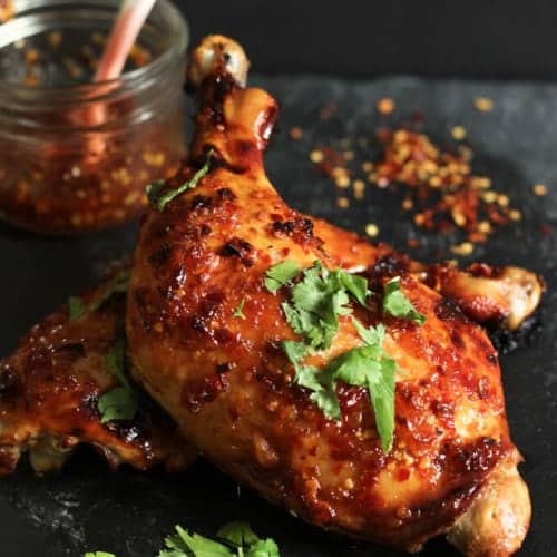 Sweet Thai Chili Roasted Chicken Recipe - Wicked Spatula