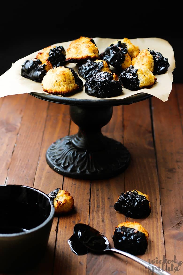 gluten-free macaroons on a serving platter