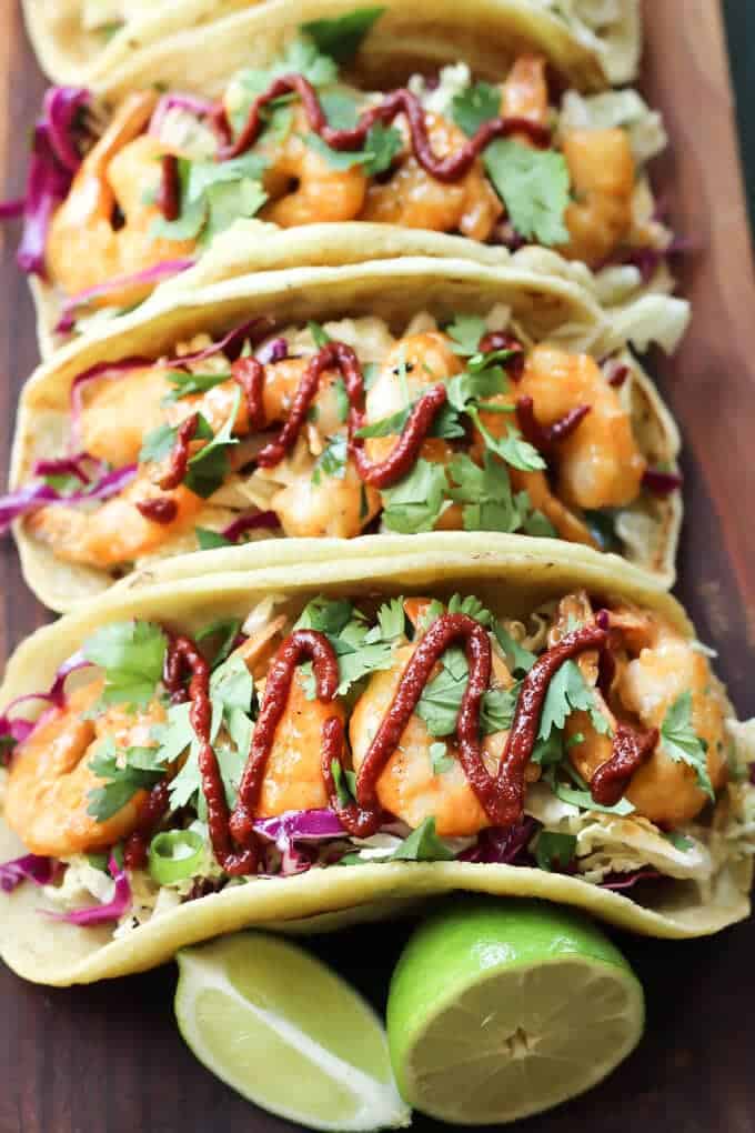 Paleo Bang Bang Shrimp Tacos (like Bonefish!) - Wicked Spatula