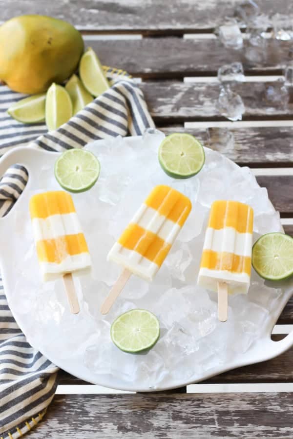 Spicy Mango Margarita Creamsicles | wickedspatula.com