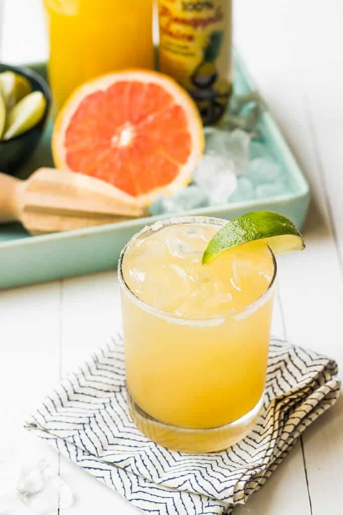 Grapefruit Pineapple Paloma ready drink