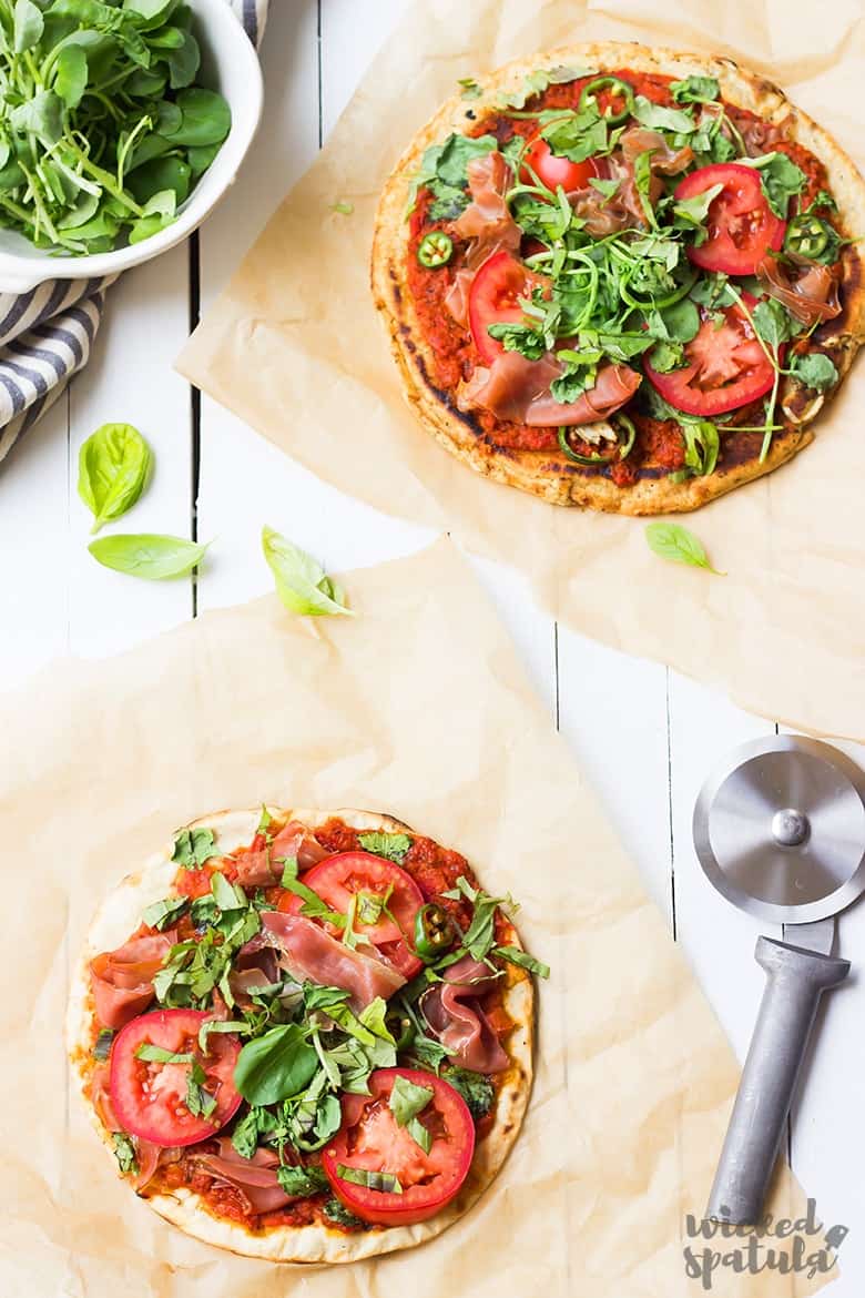 Paleo pizza crusts - grill or oven