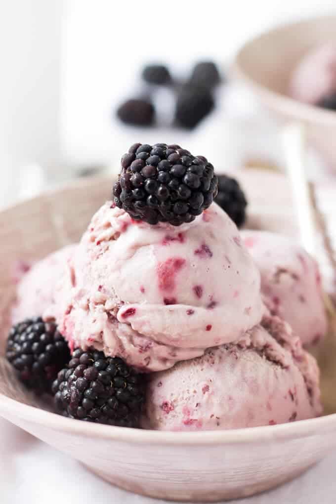 Roasted Blackberry Ice Cream Wicked Spatula