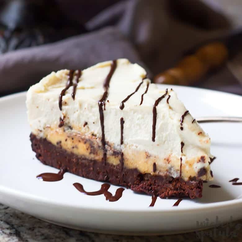 paleo cheesecake slice on a plate