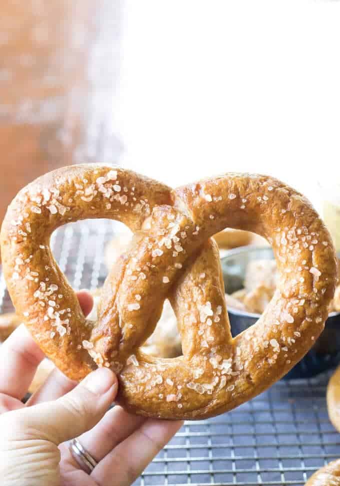 Paleo Pretzel on hand