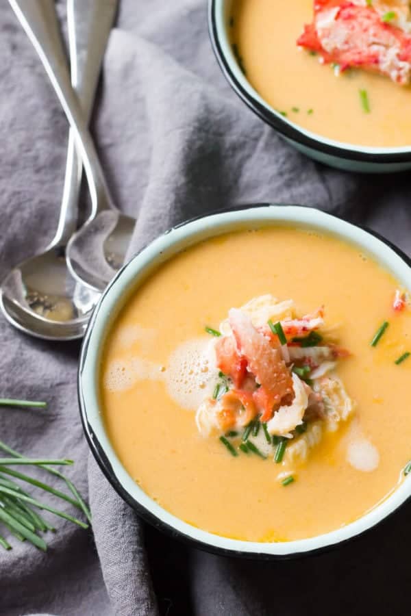 Dairy Free Alaska King Crab Bisque - 20 minutes from start to finish! | wickedspatula.com