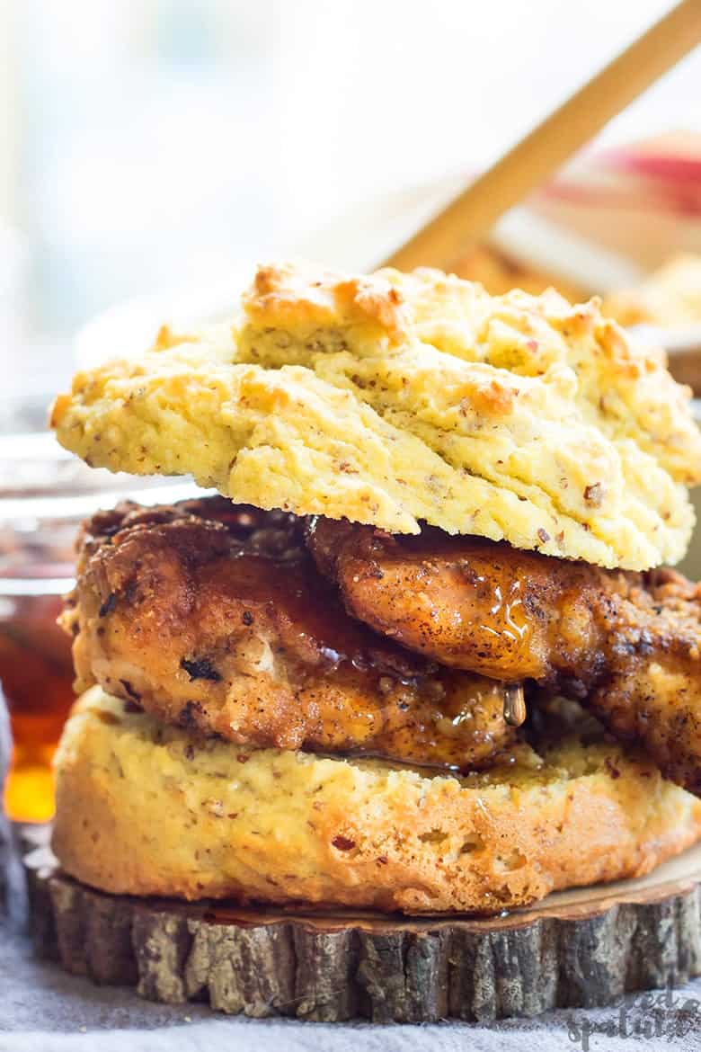 paleo biscuits recipe with fried chicken