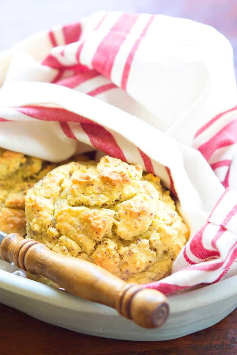 paleo biscuits on a plate