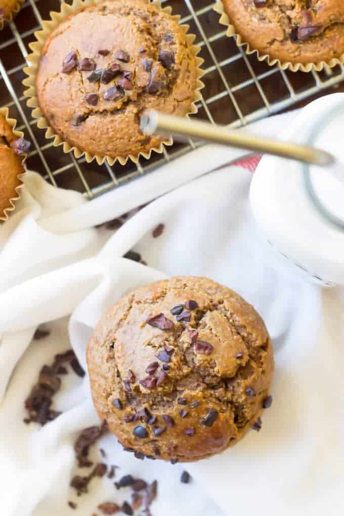 Paleo Chocolate Chip Pumpkin Muffins Wicked Spatula