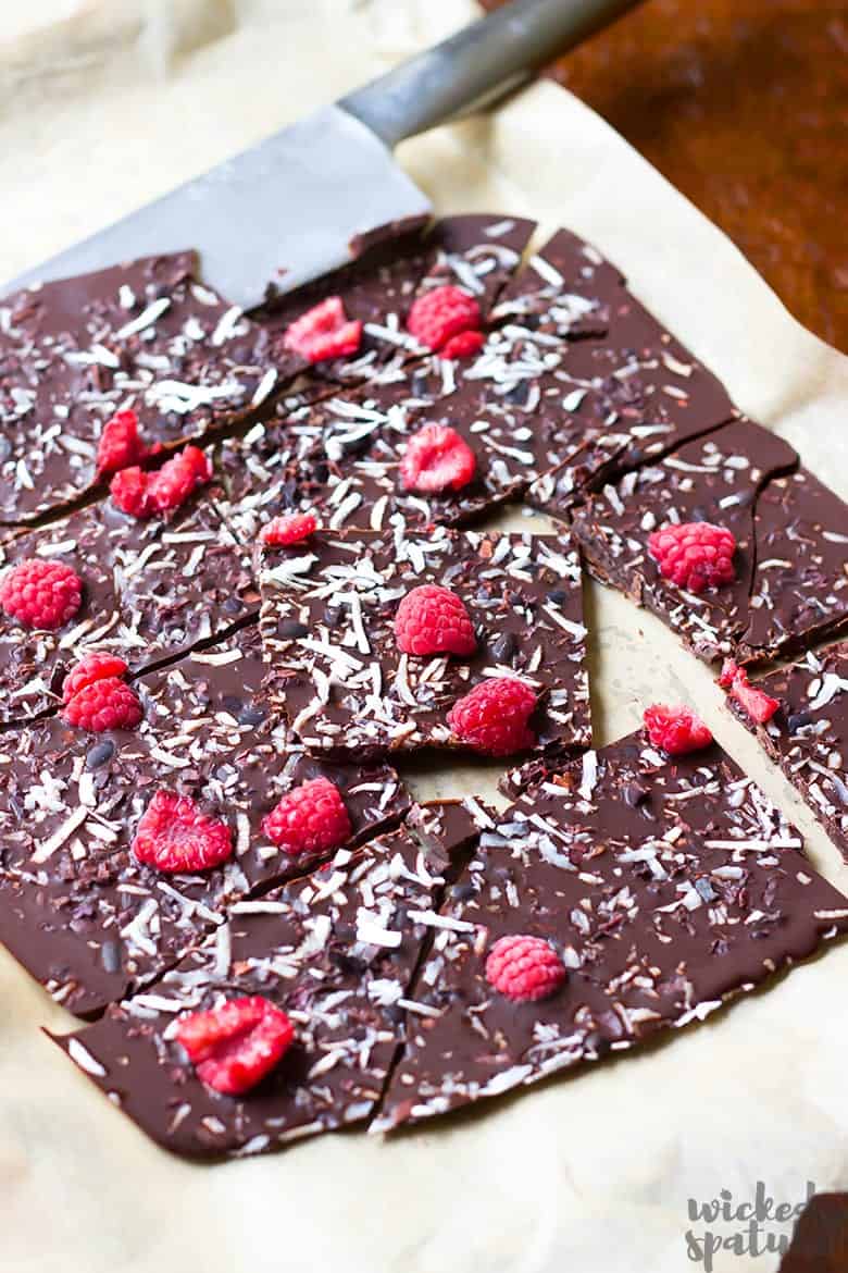 sheet of chocolate bark