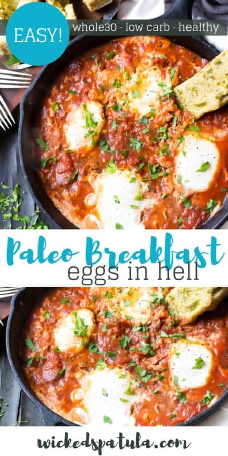 Easy Paleo Eggs in Hell Recipe - 15 Minutes | Wicked Spatula