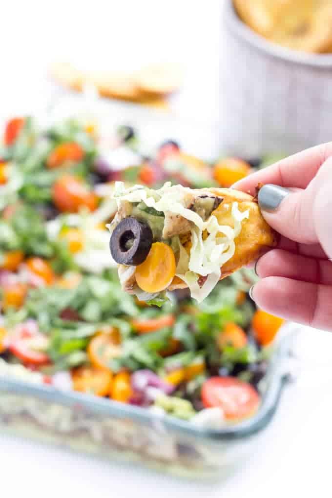 Paleo 7 Layer Dip - A great Paleo appetizer that everyone will love!