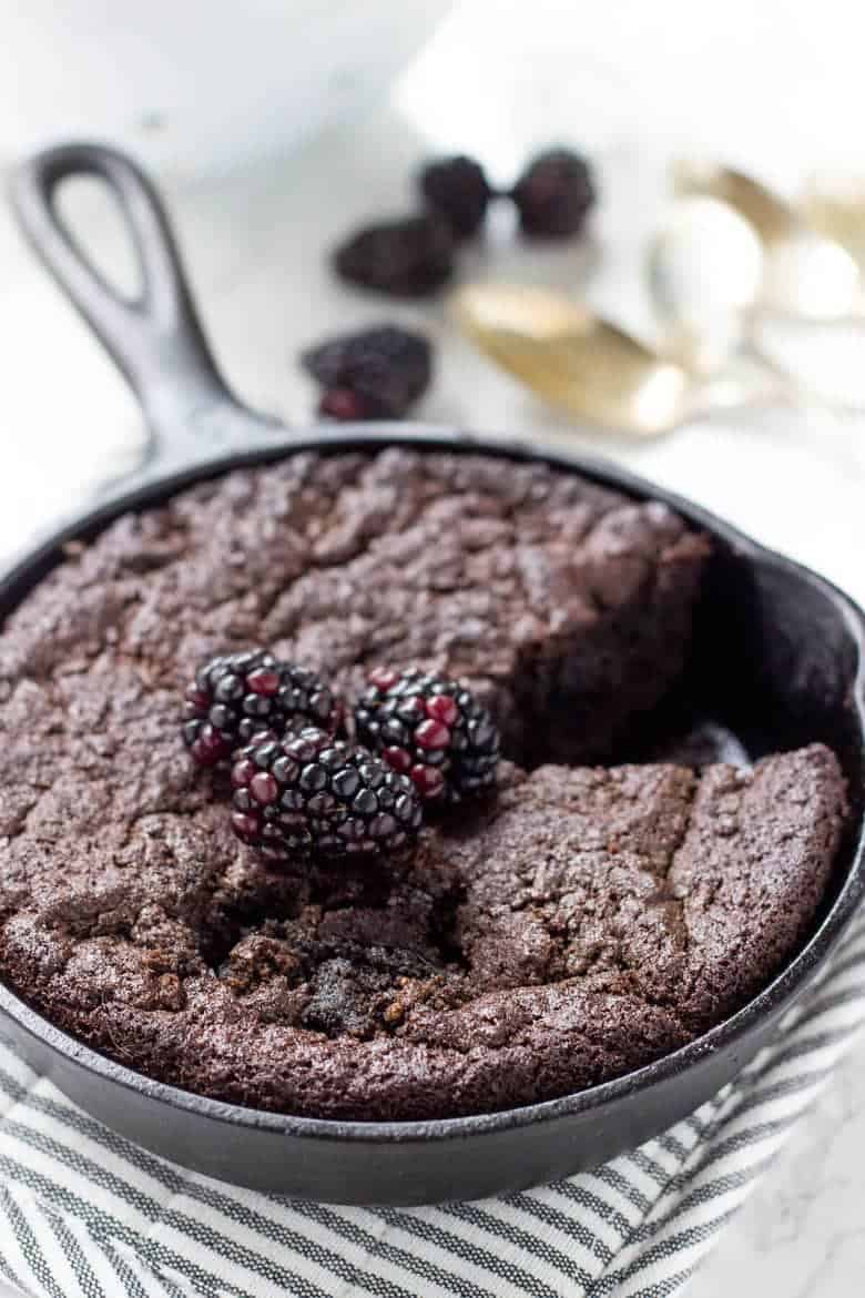 Paleo Hemp Fudge Skillet Brownie Wicked Spatula