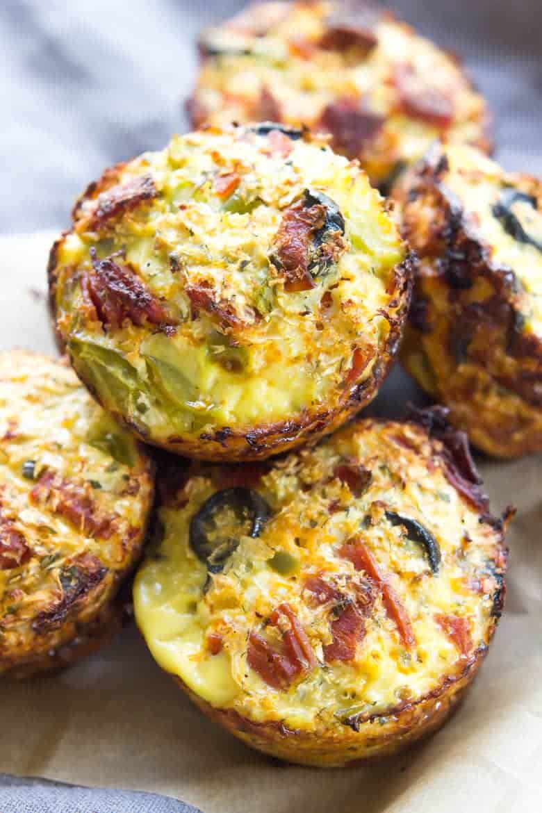Cauliflower Pizza Bites - Wicked Spatula