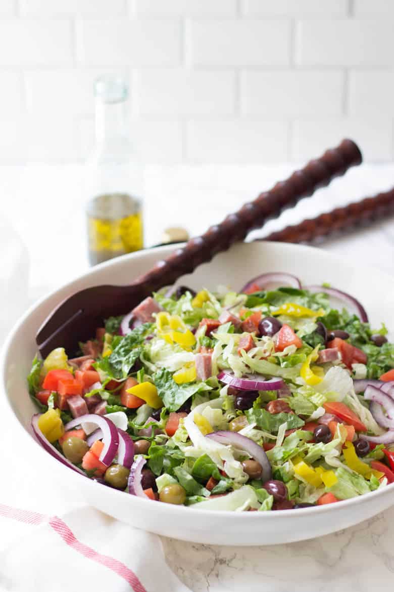 Italian Sub Salad A Low Carb Submarine Sadwich Alternative