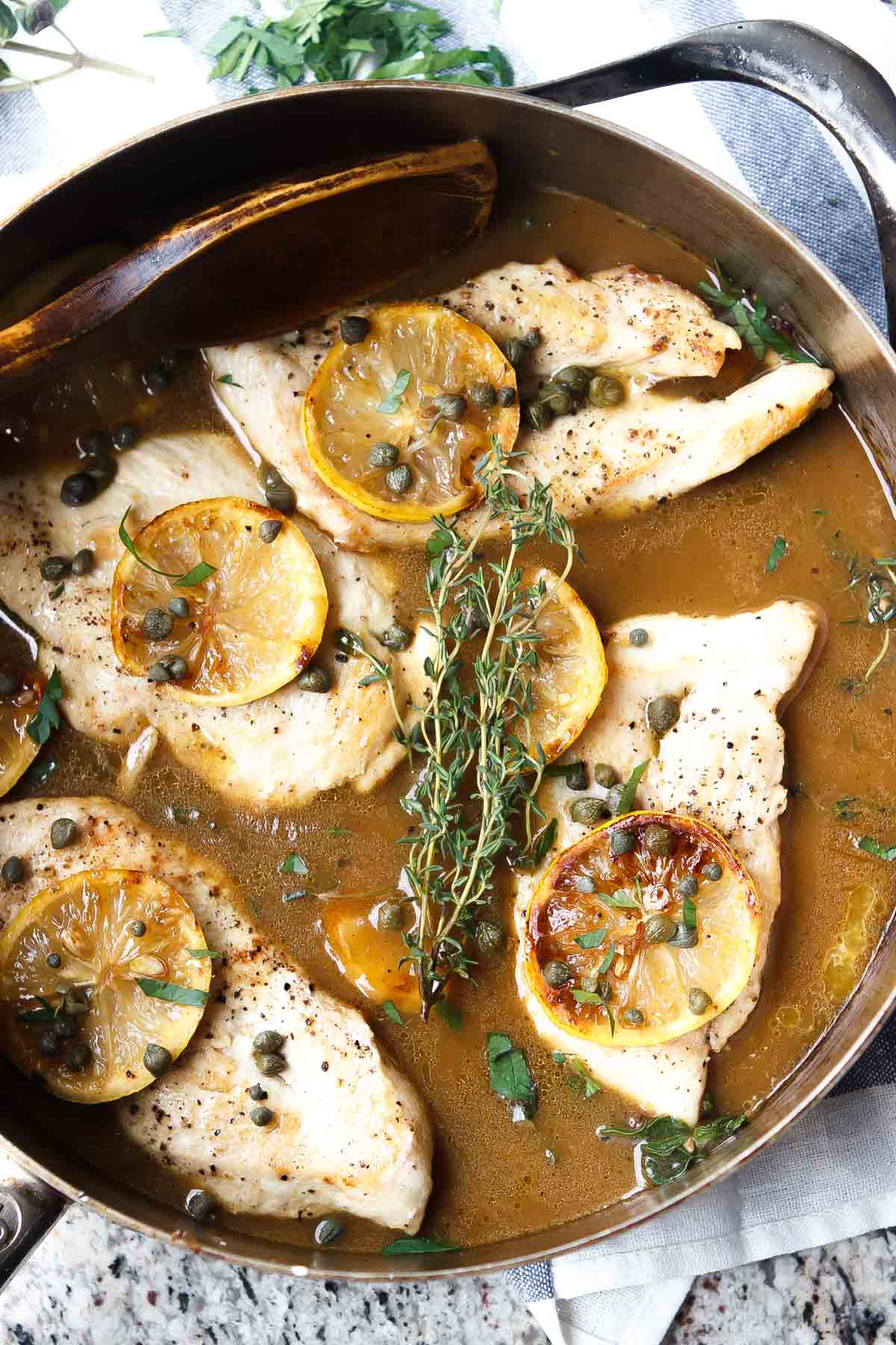 Paleo Caramelized Lemon Chicken Piccata Wicked Spatula