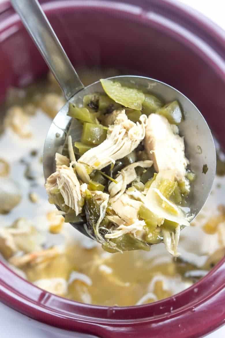 Green Chili Chicken Soup In A Crock Pot Recipe - Chicken soup in slow cooker
