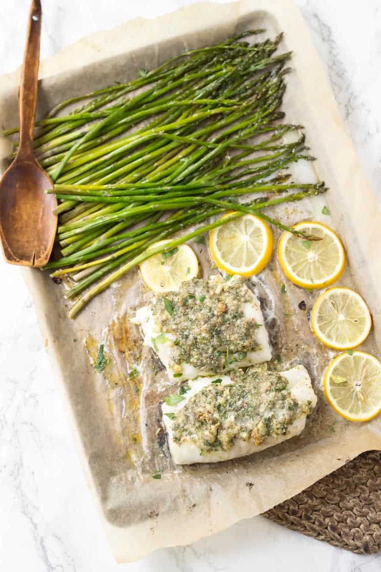 This 20 minute Herb Crusted Cod is packed full of bright lemony flavor.