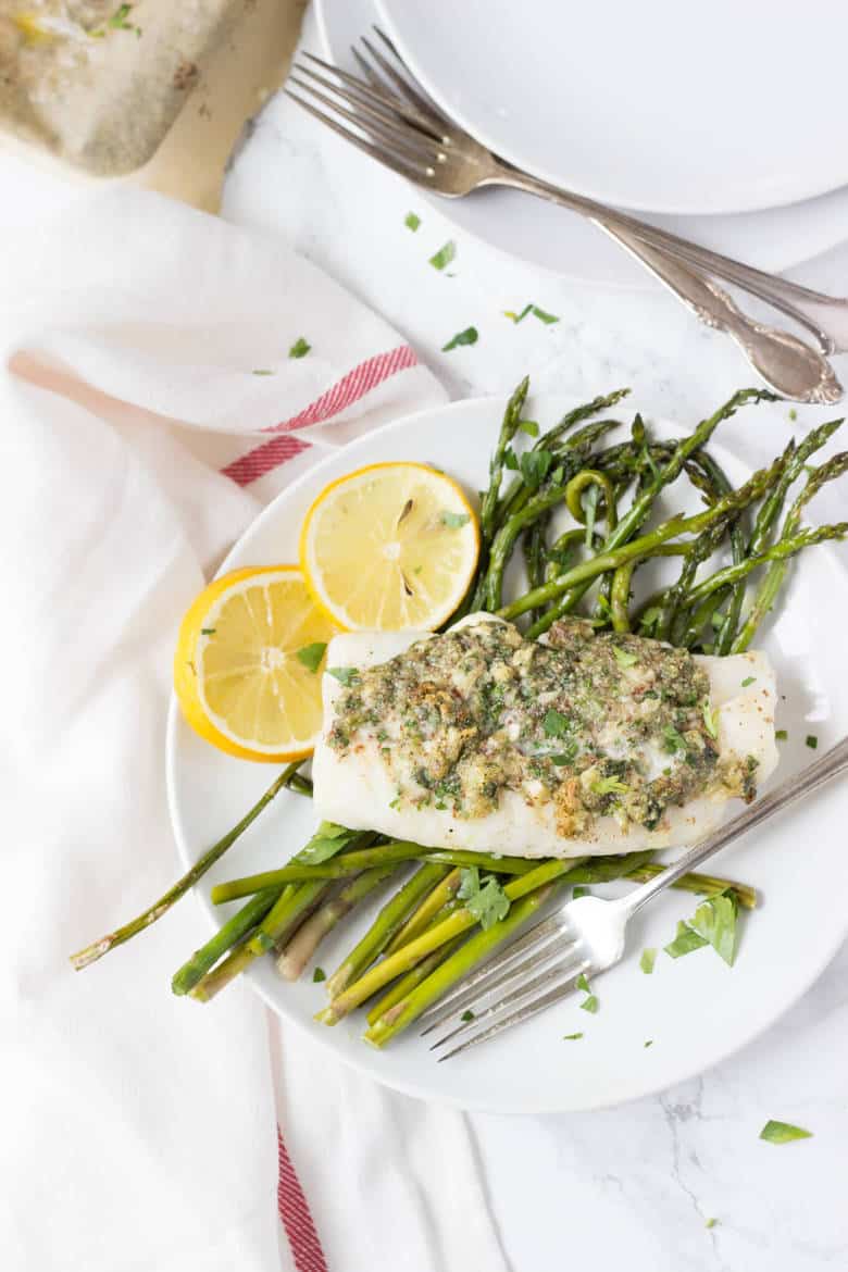 Herb Crusted Cod top-view