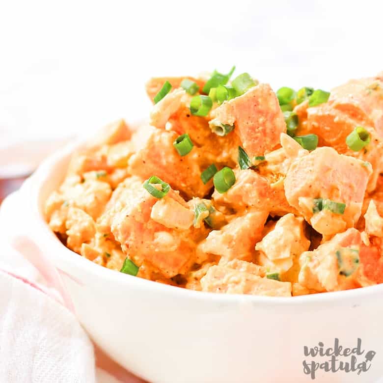 Healthy Paleo Cold Sweet Potato Salad Recipe | Wicked Spatula