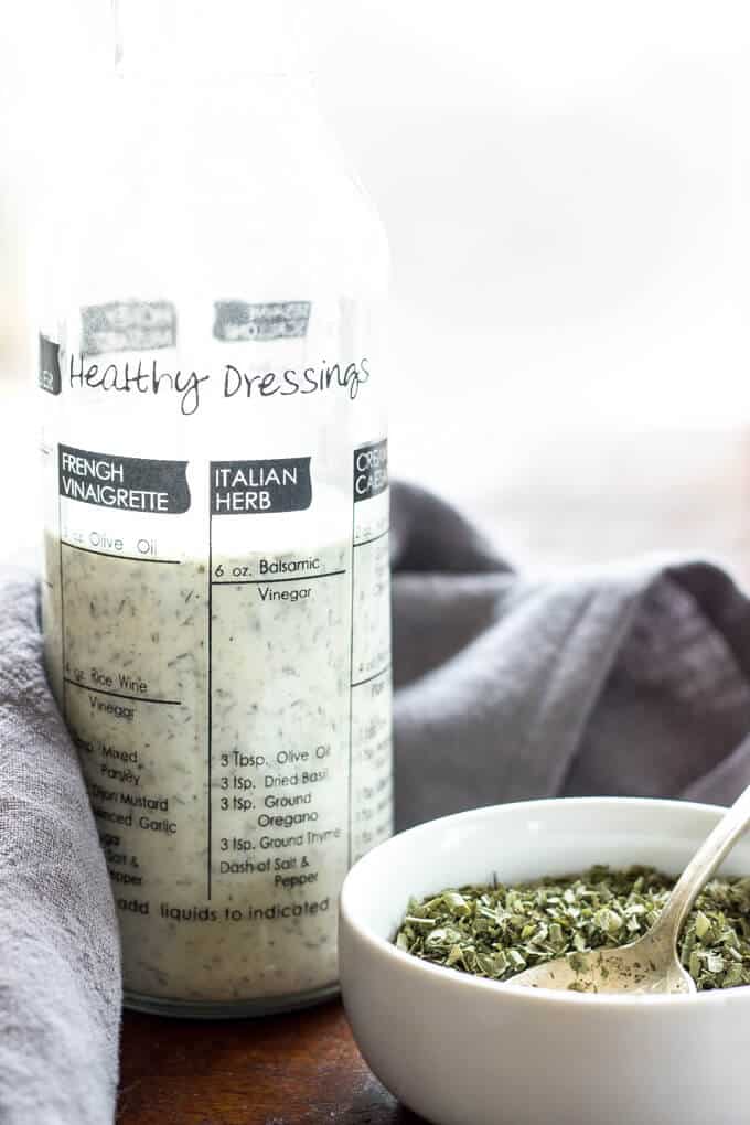Dairy Free Homemade Ranch Seasoning Mix Recipe - Finished Ranch Dressing