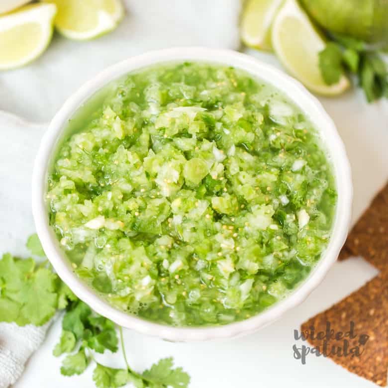 how to produce green salsa