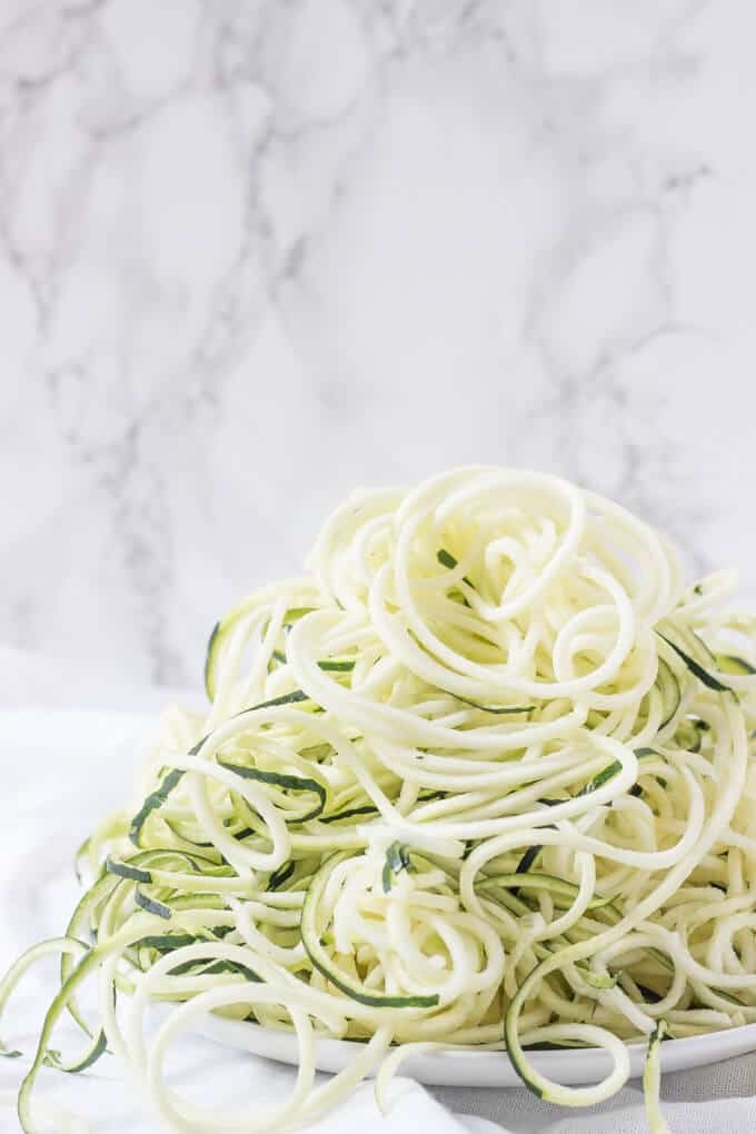 zoodles ready for recipe