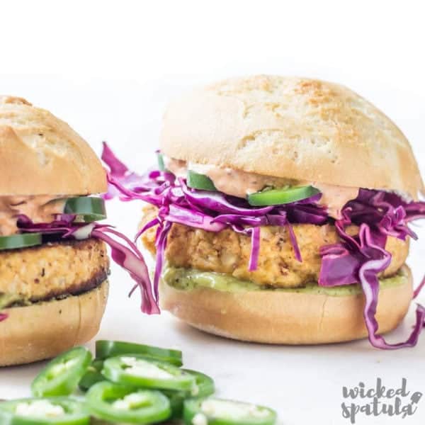 Cauliflower veggie burgers