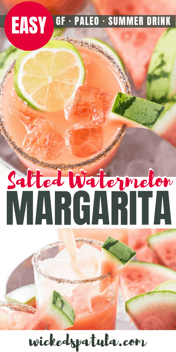 Salted watermelon margarita recipe