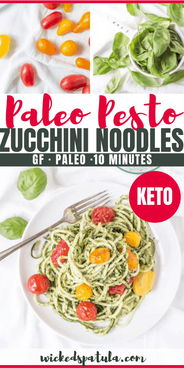 pesto zoodles - pinterest