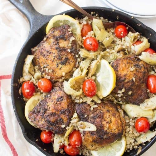 Easy Authentic Greek Lemon Chicken Recipe (One Pan!) | Wicked Spatula