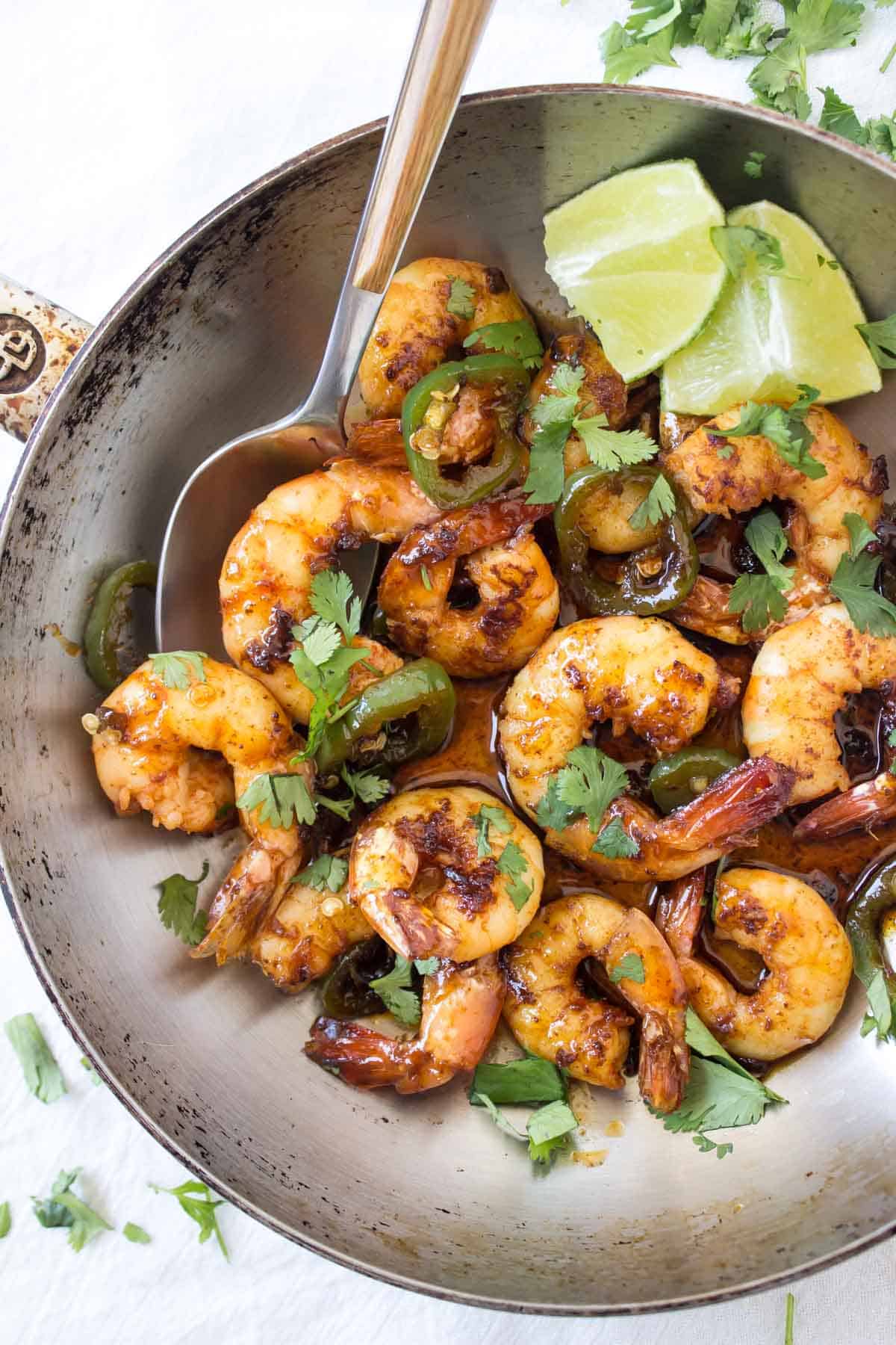 10-Minute Spicy Margarita Shrimp finished