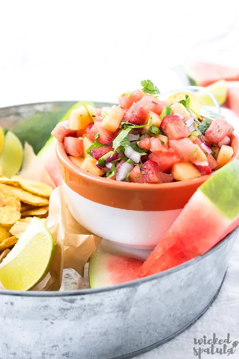 plum salsa in a bowl