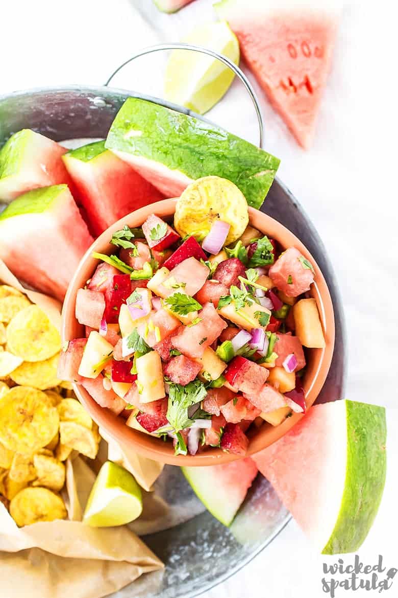 fruit salsa recipe with plantain chips