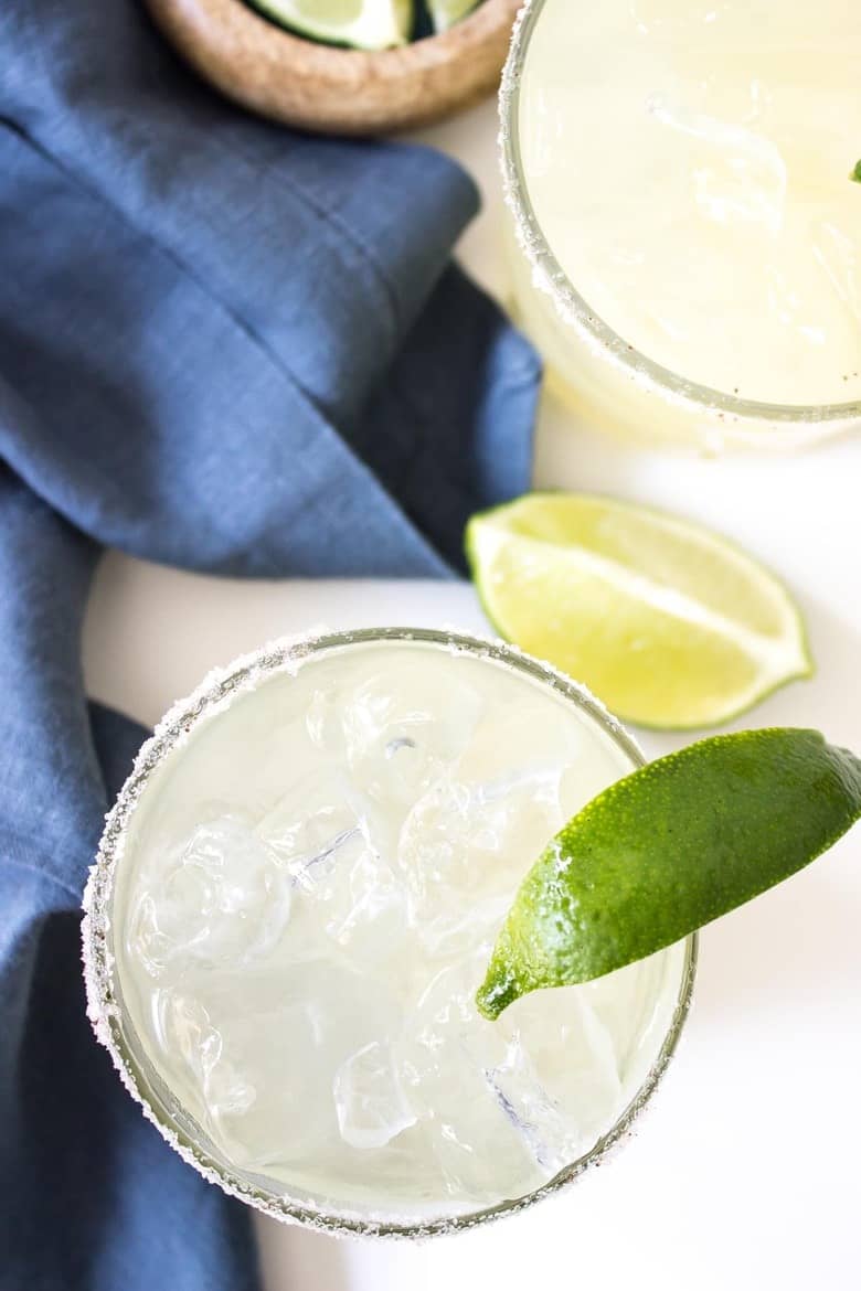 Classic Paleo Margaritas close-up