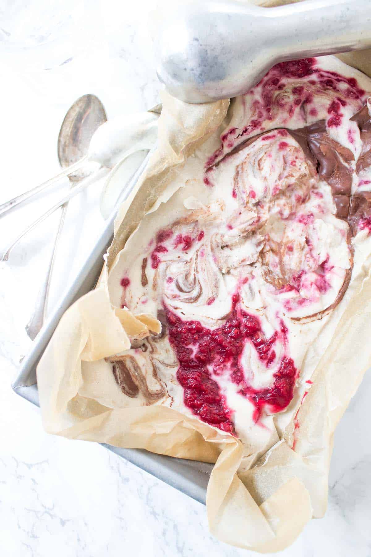 Raspberry Chocolate Truffle Ice Cream