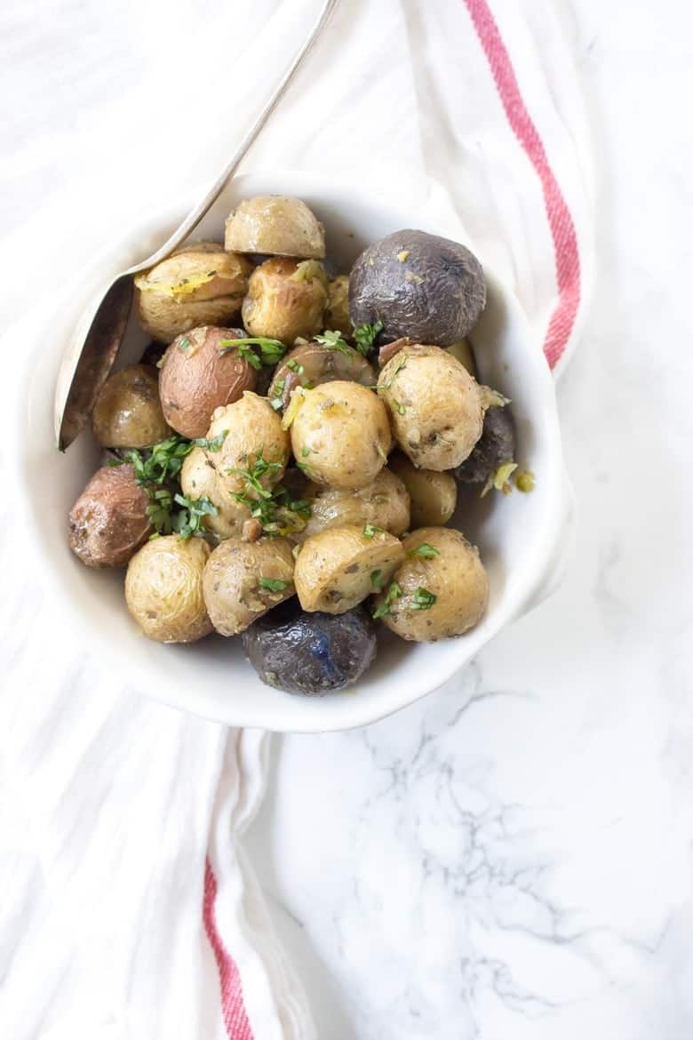 Slow Cooker Potatoes with Garlic and Herbs Wicked Spatula