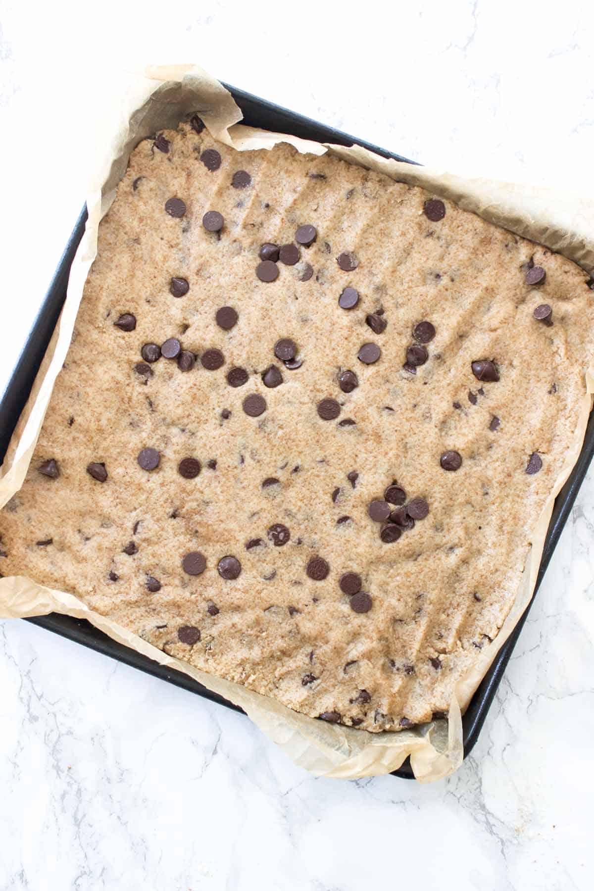 Paleo Chocolate Chip Cookie Brittle dough