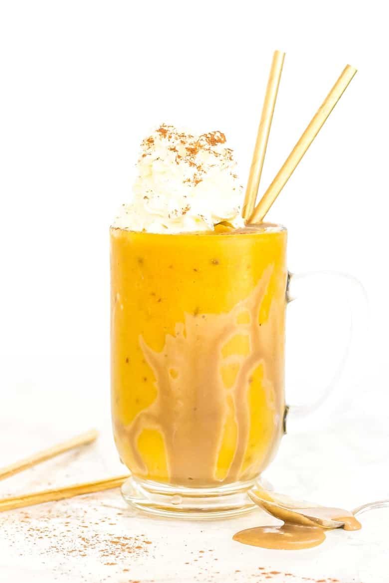 Pumpkin Pie Milkshake finished side view