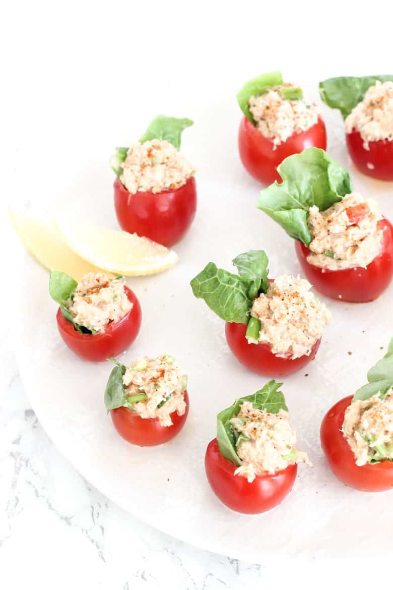 Cajun Crab Stuffed Tomato Poppers finished